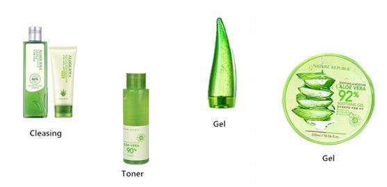 Cosmetics uses aloe vera gel freeze dried powder
